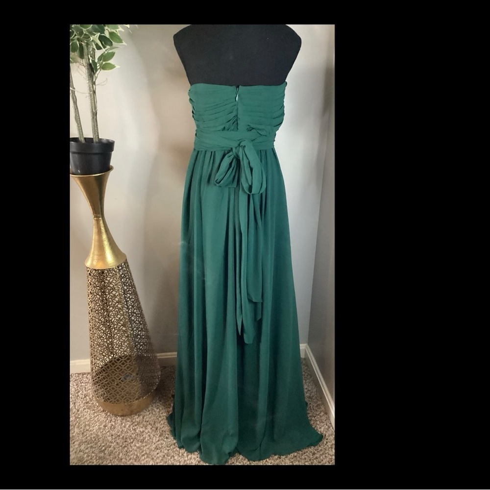 Plus Size Chic Strapless Green Gown Size 1X - Picture 4 of 9